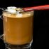 Milk in coffee .